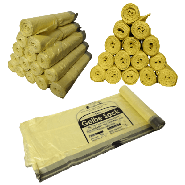 Spenden  Hilfe für Kinder Original  260 DSD Gelbe Säcke mit Zugband Zugabe 
